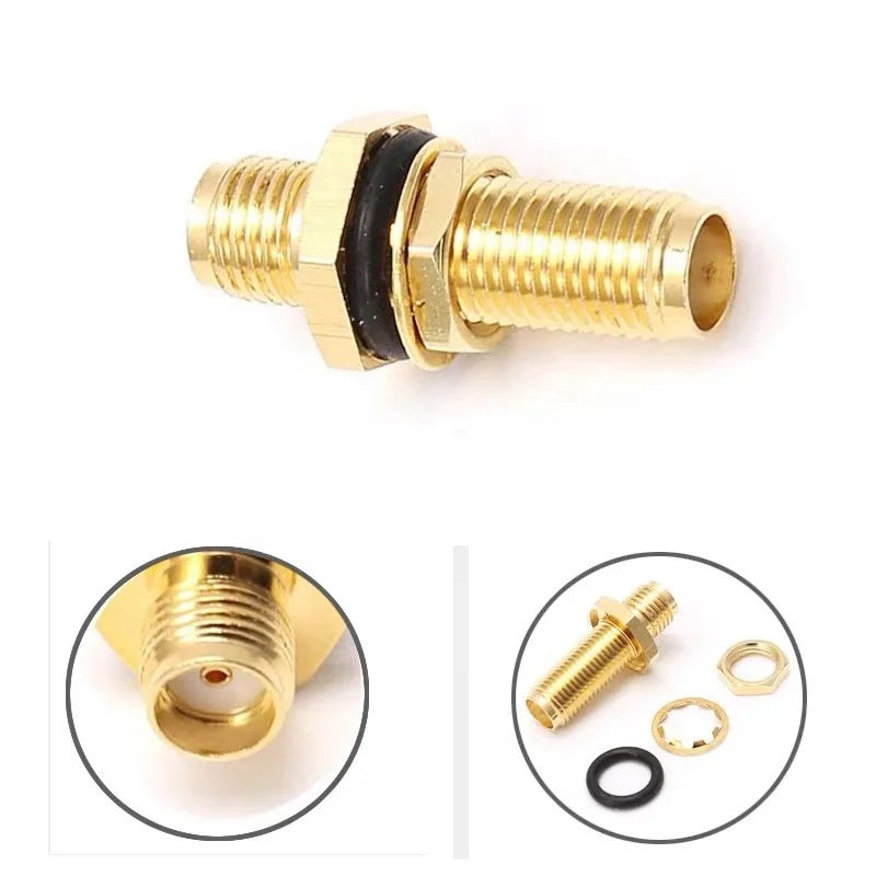 SMA Female To Female SMA-KKY RF GPRS GSM Connector With Waterproof AP Ring