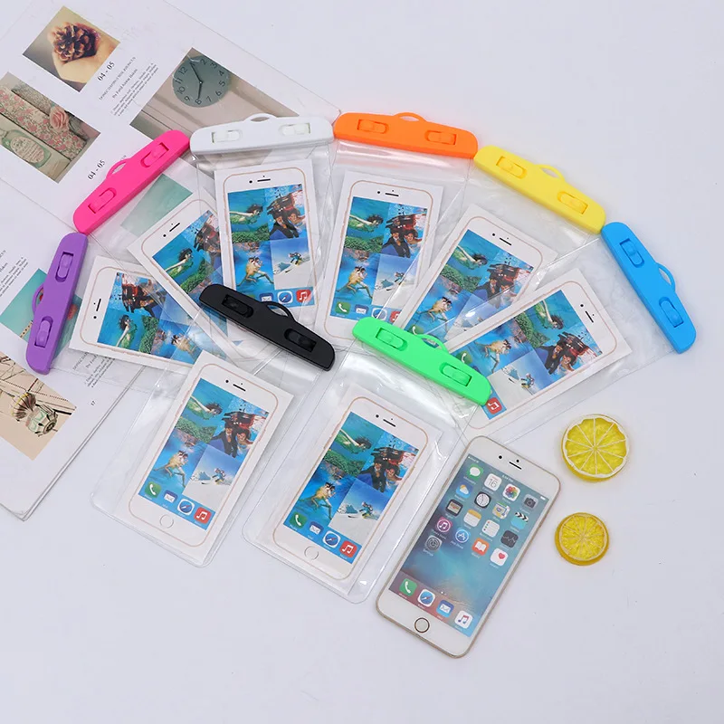 PVC Waterproof Phone Case Cover for Cell Phone Touchscreen Mobile Water Proof Pouch Bag With Strap for iPhones