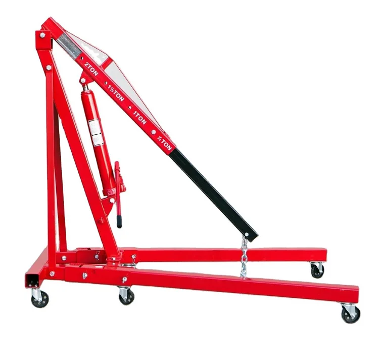 High Performance Folding Hydraulic Workshop Crane 2 Ton Shop Crane Workshop Hoist Engine