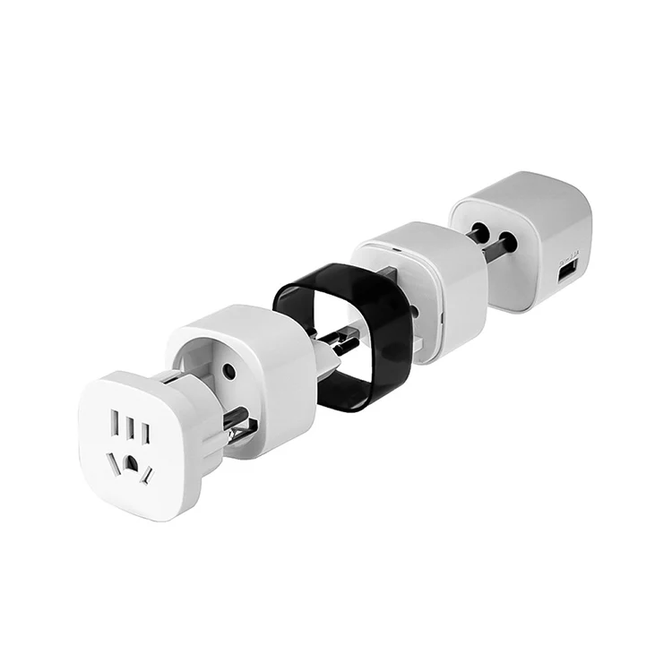 Hot sale  multipurpose World  universal travel adapter with usb charger Type C A G I J L F