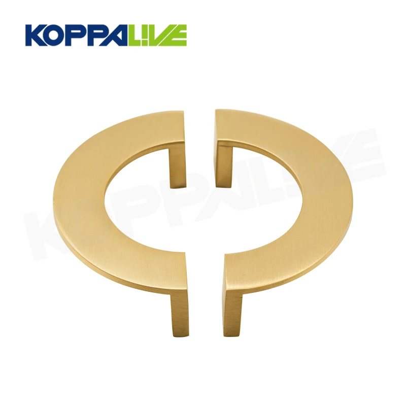 Koppalive ручки мебельные полукруглые cовременная кухня оборудования тщеты дрессера ручек шкафа ручки тяги латунная