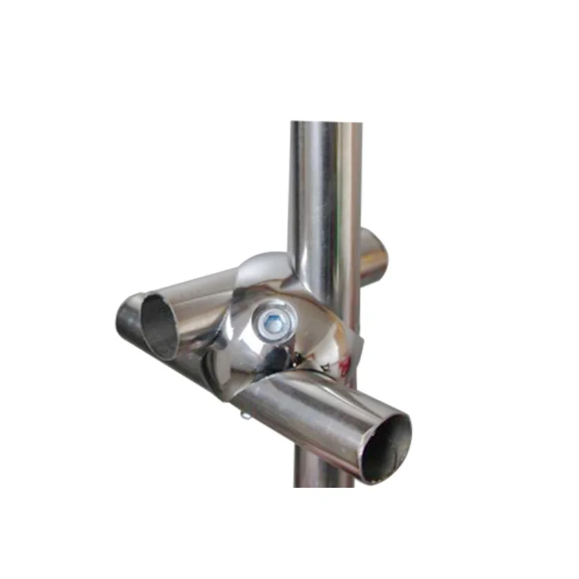 wholesale Chrome Iron 4 way tube connector 25mm joker for sale