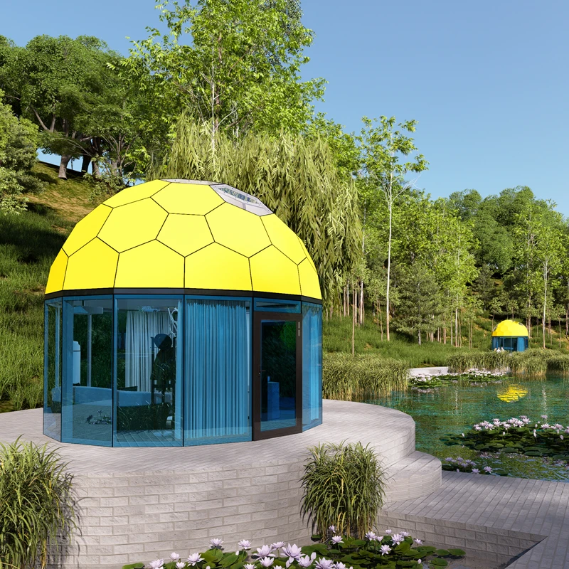 waterproof glamping hotel dome tent geodesic camping house resort glass Igloo For Outdoor Luxury Hotel For Sale