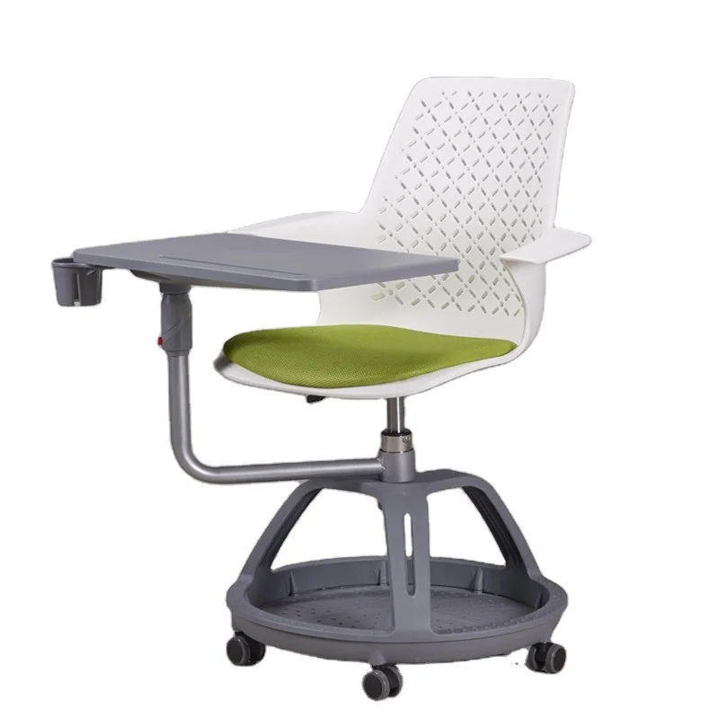 Commercial Furniture Training Chair With Folding Arm Desk Fabric Training Chair And Table