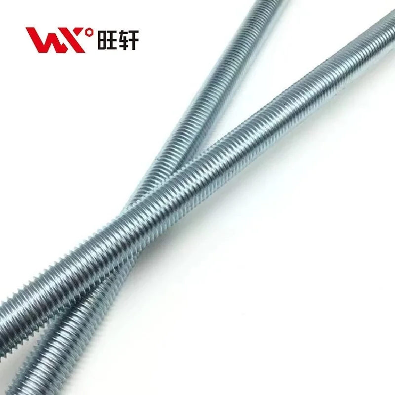 Wholesale retail 4.8 8.8 grade carbon steel DIN975 M6-M30 galvanized gi threaded rod