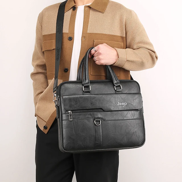 New style handbag PU leather laptop business bags & case office bags for men fashionable High Quality One Shoulder Crossbody Bag