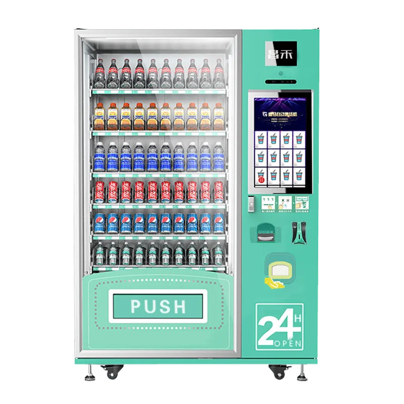 
smart food lashes pharmacy cup noodle black combo touch screen vending machine 