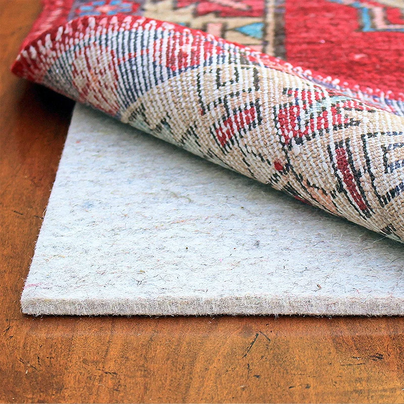 Premium Carpet Padding gripper 1/4 inch Thick Grey Non-Slip carpet underlay Felt Rug Pad Perfect for Any Flooring Surface