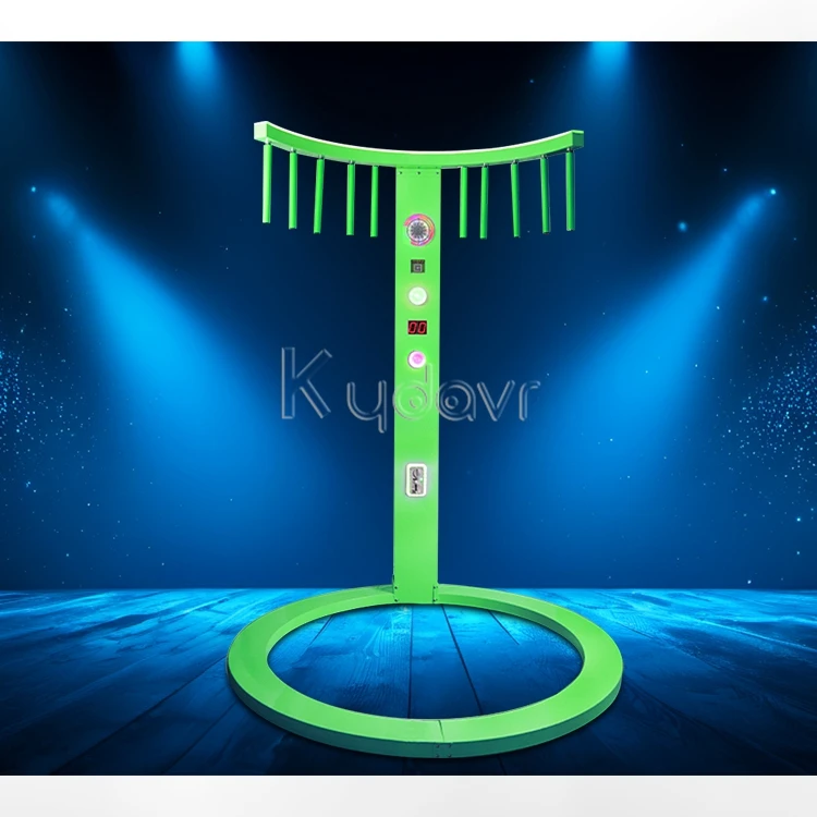 Amusement park coin operated arcade timer challenge eye fast quick hand chips reaction ring speed catching game