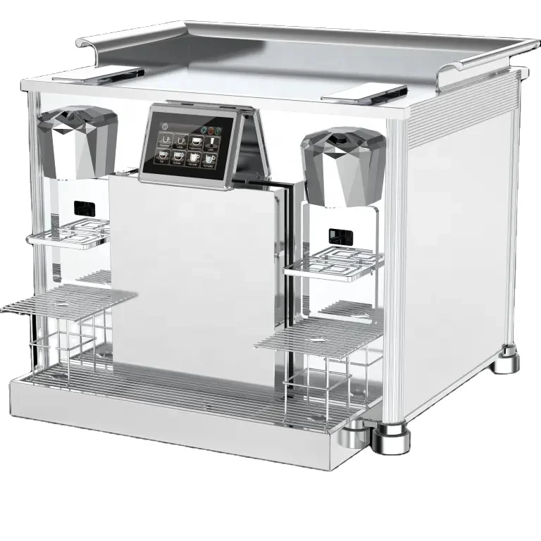 Hot sale 20 bar professional commercial coffee machine stainless steel italian 2 group commercial expresso coffee machine