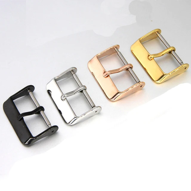 PVD coating wrist watch belt buckle parts stainless steel size  1618 20 22 24 26mm