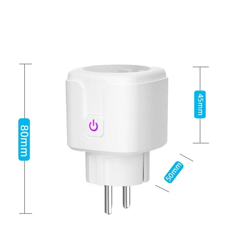 Tuya Wifi Smart Socket 16A mini outlet wifi smart plug Voice Control Time Contr support with Alexa,Google EU standard