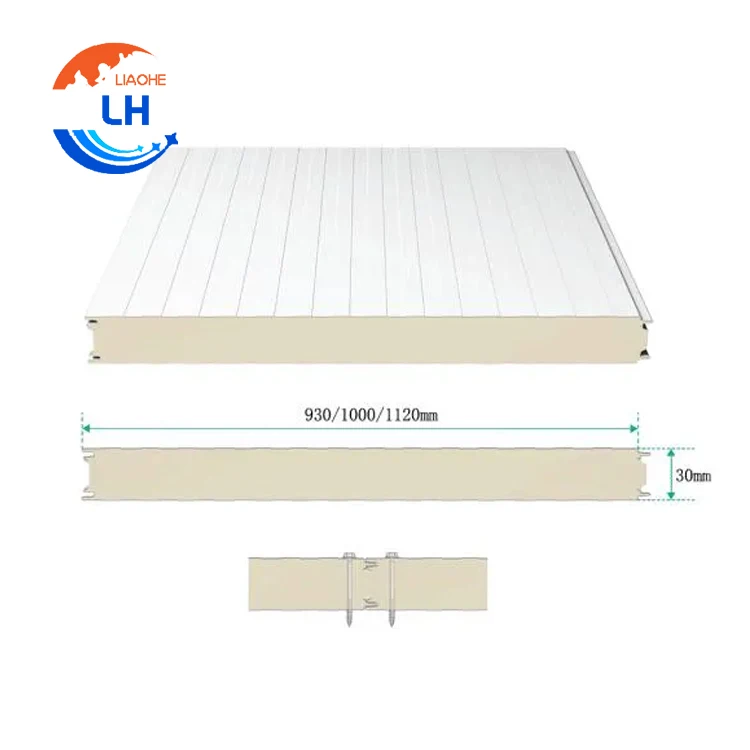 Sip prefabricated insulated Fireproof metal roofing Rock Wool PU PIR EPS Sandwich Panels Polyurethane Wall Panel boards