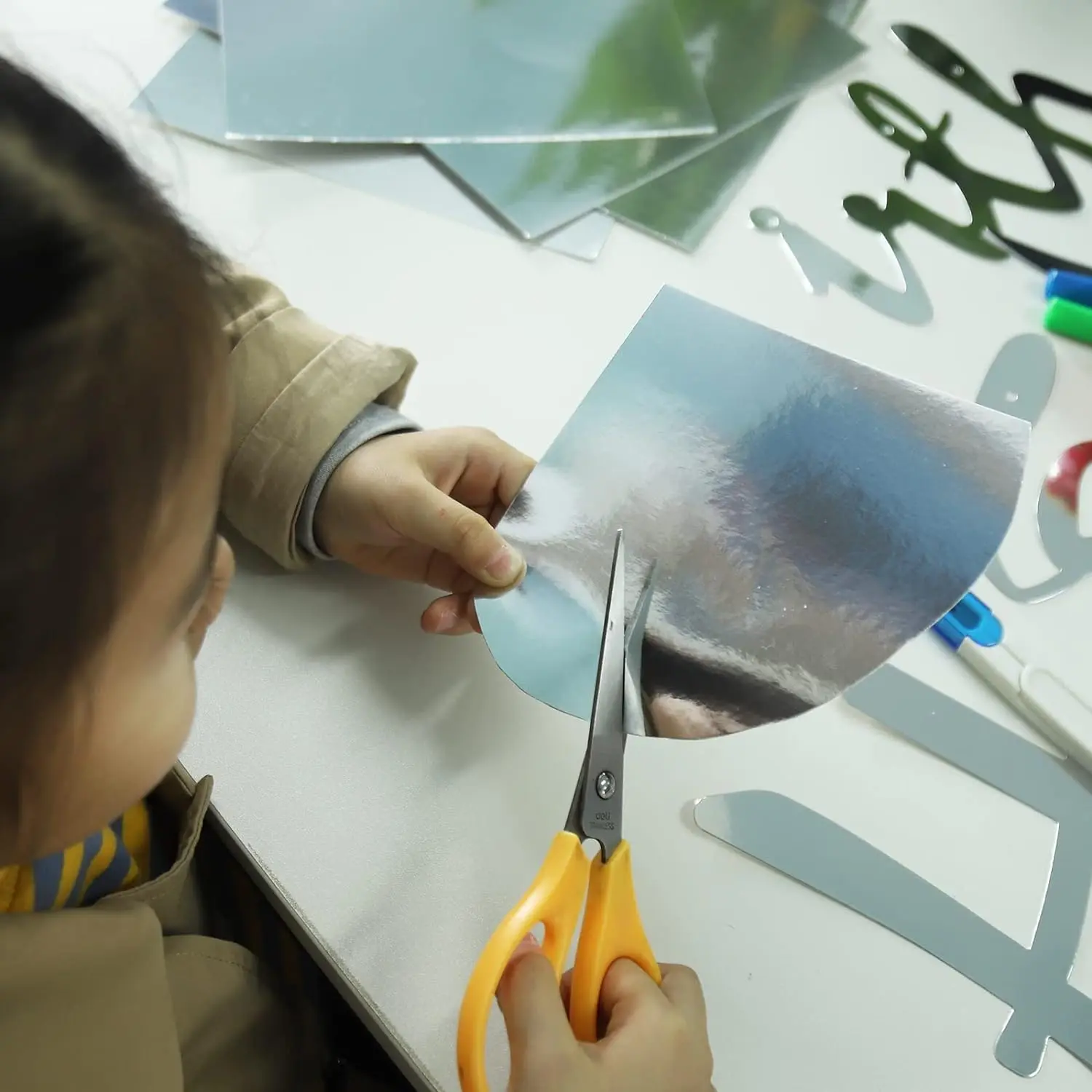 Metallic Cardstock Red Green Foil Mirror Cardstock Paper for Xmas Decorations Crafting, Card Making, DIY Project, Invitations