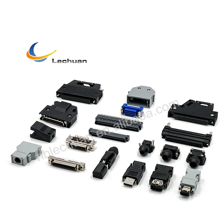 Solder type scsi cable connector scsi connector d-sub mdr female 50 pin mdr scsi connector