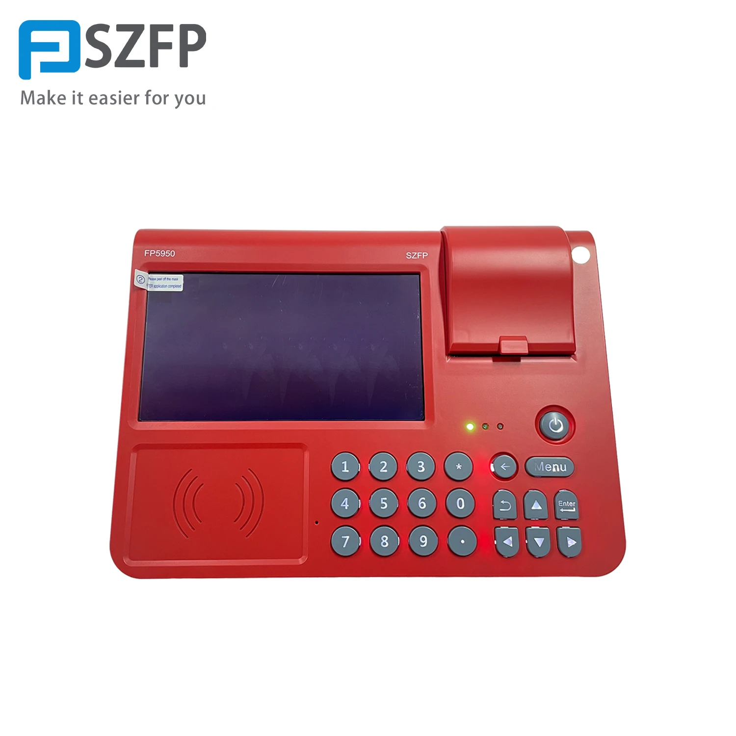 Большой Размер Android Pos машина FP5950 система 7 дюймов Цветная Поддержка печати и многоязычная