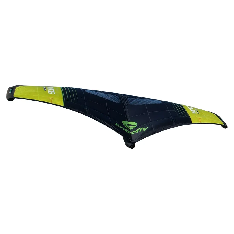 Entroffy Kitesurfing Black&Green Inflatable Wing Hydrofoil Kite Sail Surfboard inflatable wings for sale