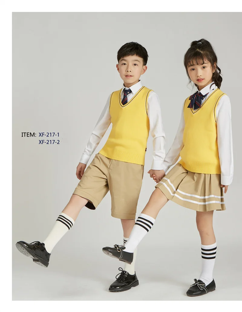 School Sweater High Quality School Uniform V-neck Sweater Vest