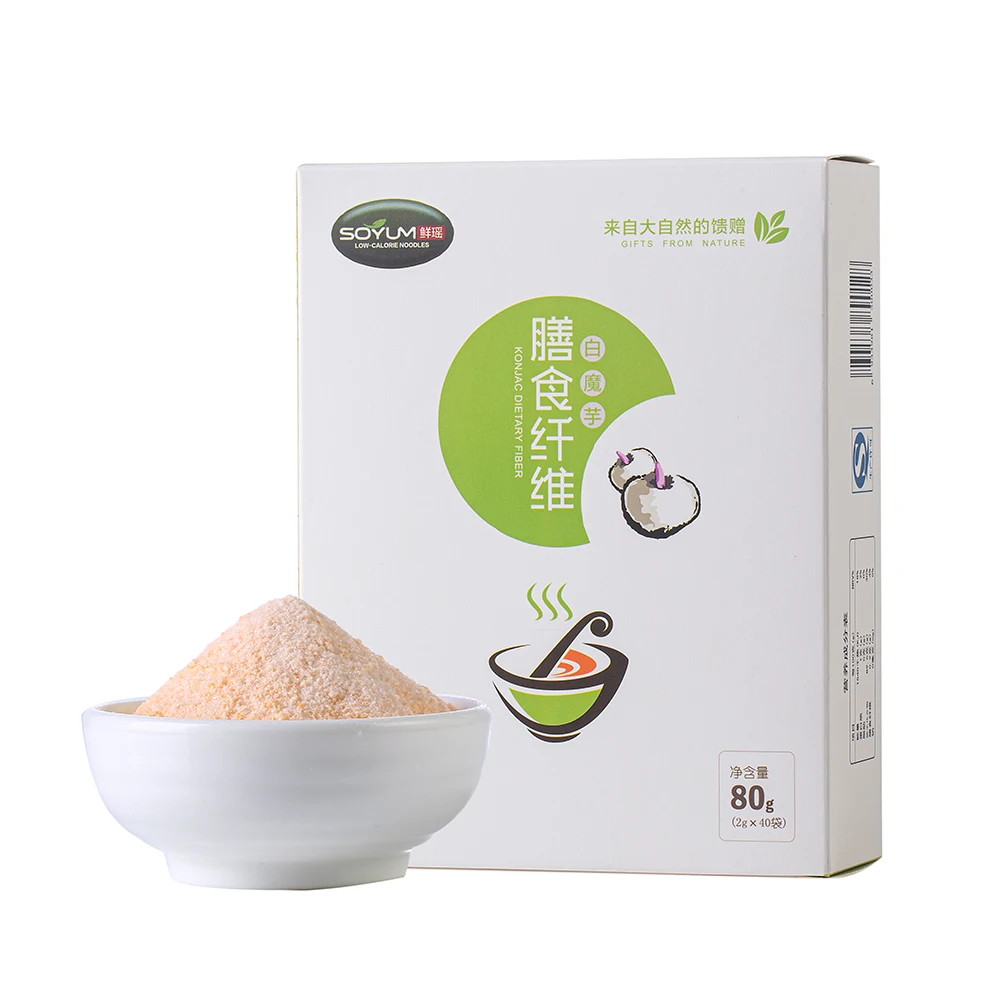 Made of Glucomannan Konjac Powder Food  Instant Drink  Organic Konjac Flour