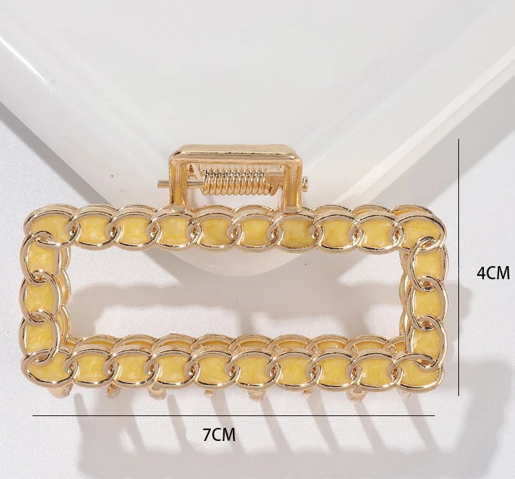 Hot Selling metal hair clip for women wholesale hair claw clips Creative hollow metal hair clip for women