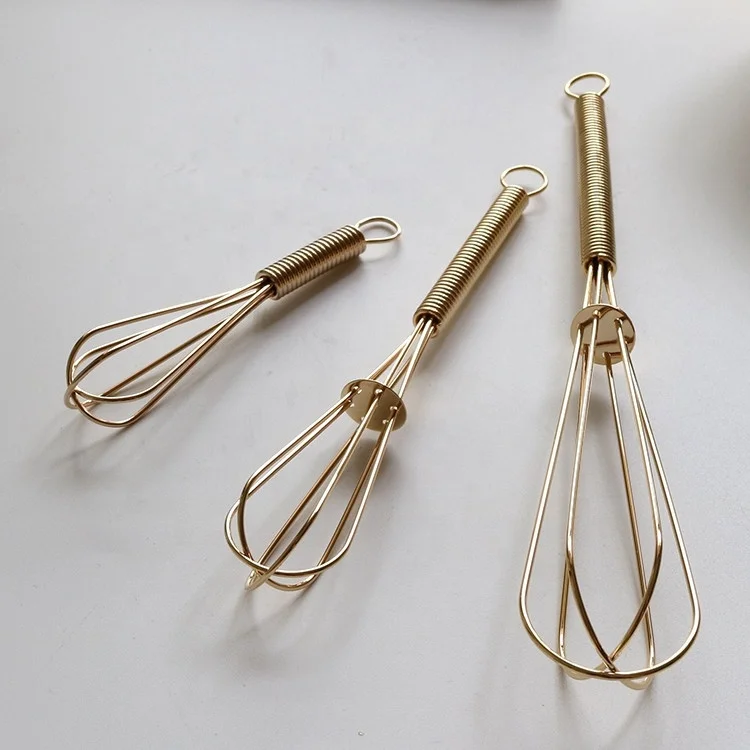 Stainless Steel Metal Eco Friendly Egg Tools Mini Wire Hand Mixer Whisk For Mixture Whipping Cream