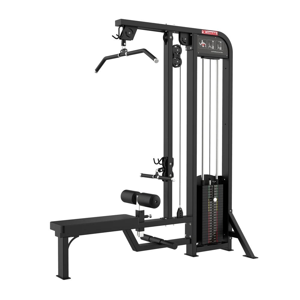 commercial gym fitness equipment Seated lat pulldown and low row machine