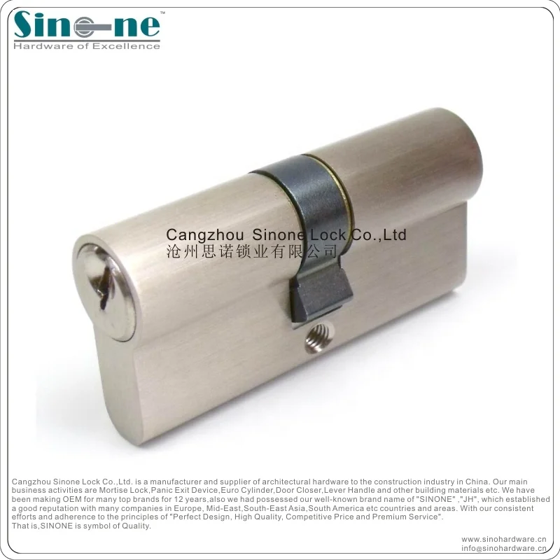 lock Keyed Alike solid brass body Fire-rated 33*17*10mm EN1303:2005  profile Cylinder