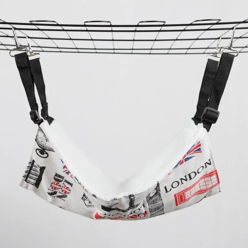 Wholesale Colorful Pattern Plush Lamb Velvet Hammock Cat Bed Cat Hammock Beds For Cats