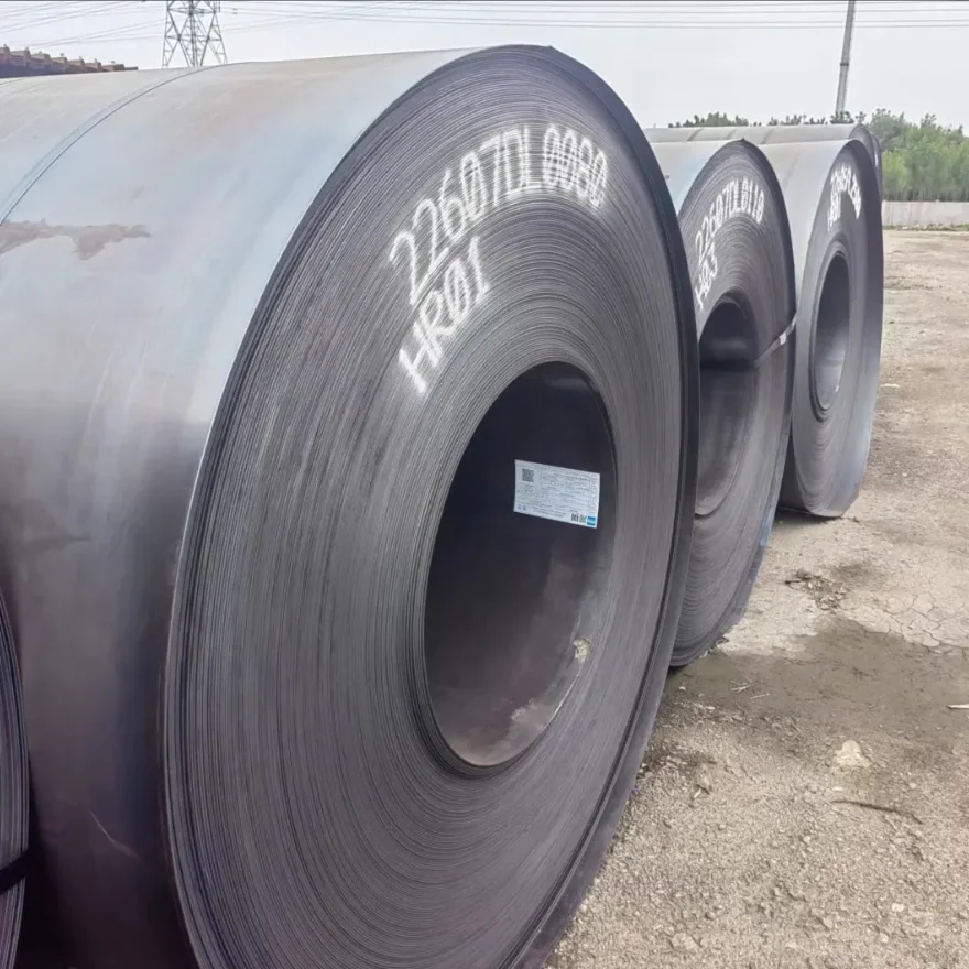 Ms HRC Hot Rolled Carbon Steel Sheet Q95 Q215 Q275 S235jr 40# Q345 Ss400 St37 SAE 1010 Steel Coil for Construction Material