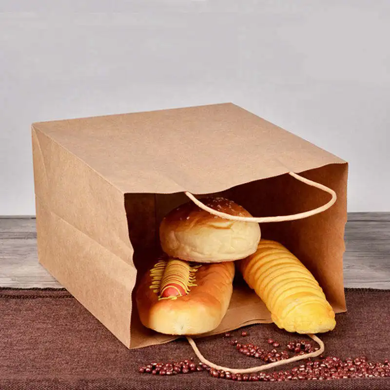 Brown Kraft Paper Bag Eco-Friendly Disposable CMYK for Food Carrying Shopping and Gifts Hot Selling from China Manufacturer