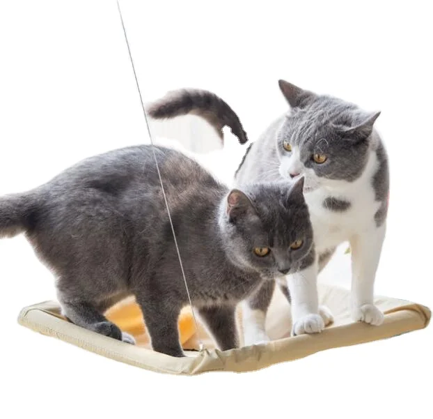 Seat Basking Hanging Shelf Window-Mounted Hammock Cat Bed with Strong Suction Cup Sunny Swing Durable Oxford