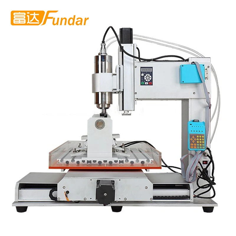 wood router 5 axis cnc HY-6040 1500W Vertical metal engraving machine  cnc milling machine for Aluminum Copper