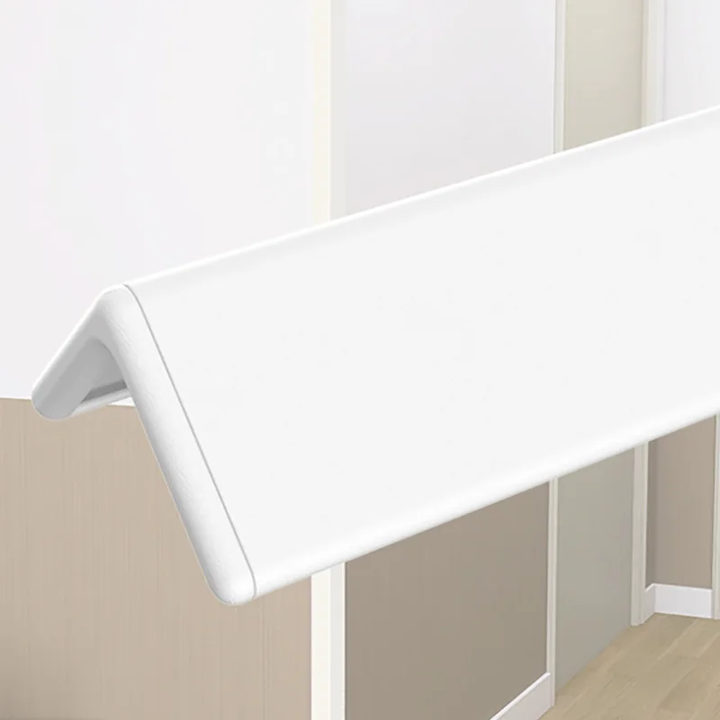 hospital hotel wall mounted direct anti-collision pvc wall edge aluminum alloy edge anti-collision plastic wall corner guard