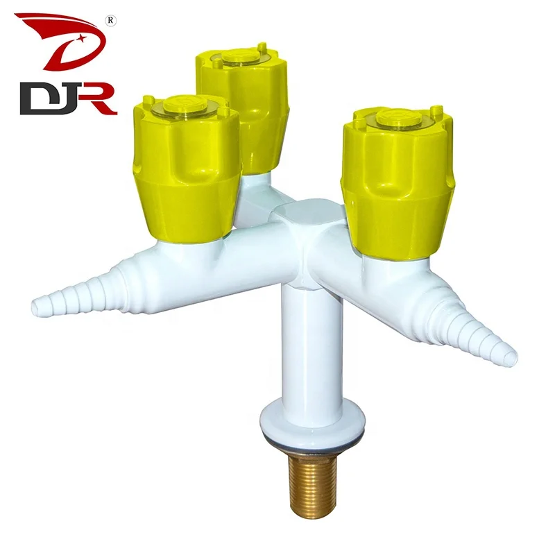Laboratory accessories 4-ways brass gas cock/faucet/tap/outlet