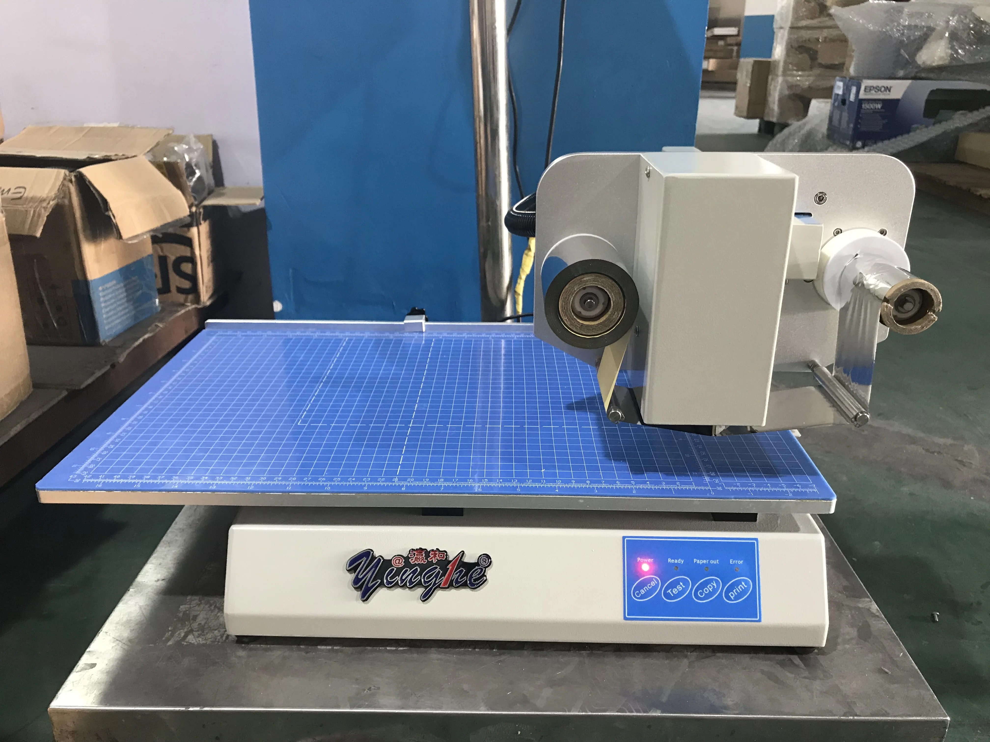 YH High Resolution 8025 Hot Foil Stamping Printer Easy Operation Semi Automatic Digital Hot Gold Foil Stamping Machine For Box