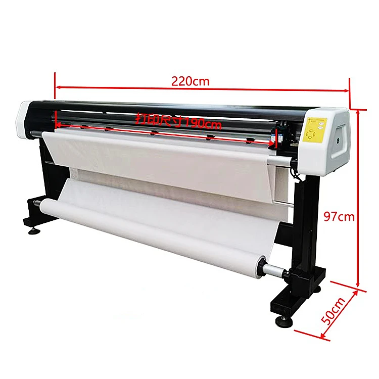 High Speed 2 Heads China HP45 Garment Inkjet Pattern Plotter Inkjet Cutter Cutting Plotter Printer Machine