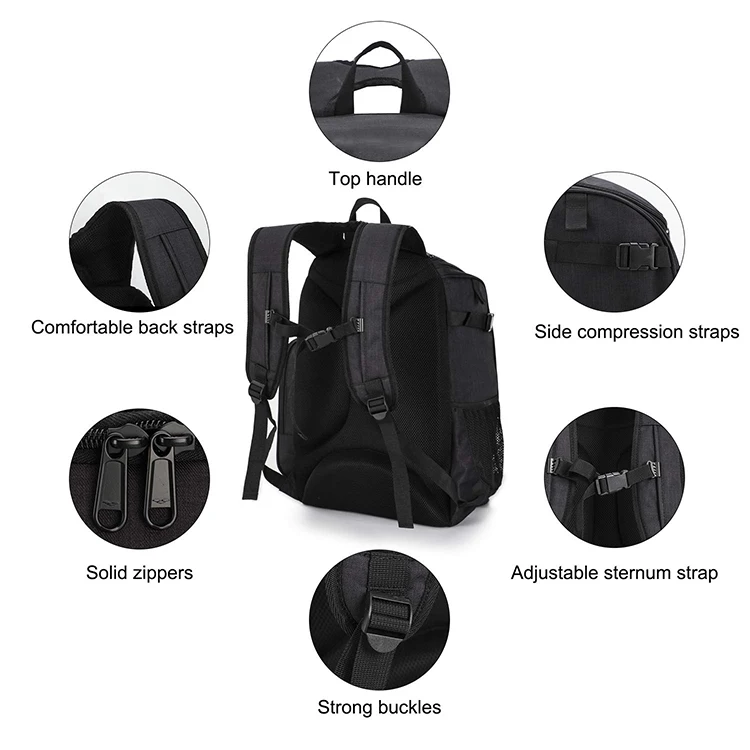 2022 Best Custom Unisex Multifunctional Multi Pocket Fitness Travel Large Sports Football Soccer Basketball Backpack