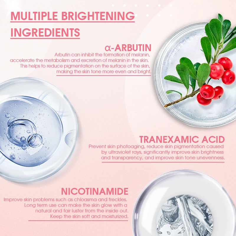 France Best Face Whitening Cream Sulfate-free Pigmentation Correctors & Moisturizing and Niacinamide & Arbutin Face Cream