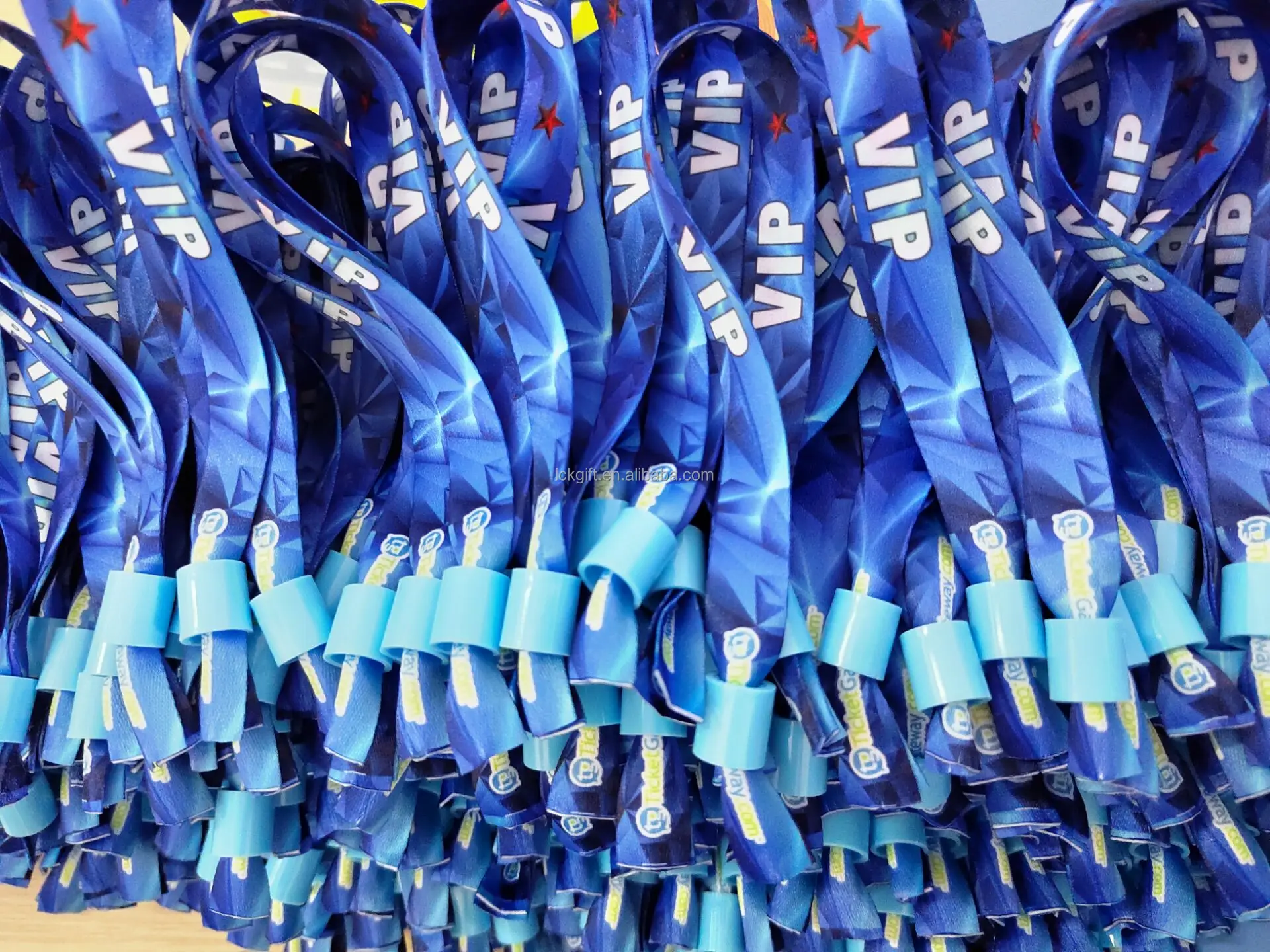 2024 Custom Cloth Event Ticket Wristband Sublimation Printed Polyester Fabric Festival Wristband