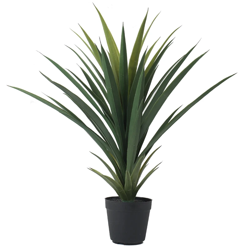 Hot sale plastic Sisal plant for indoor decorative tropical plastic hemp tree artificial agave bonsai