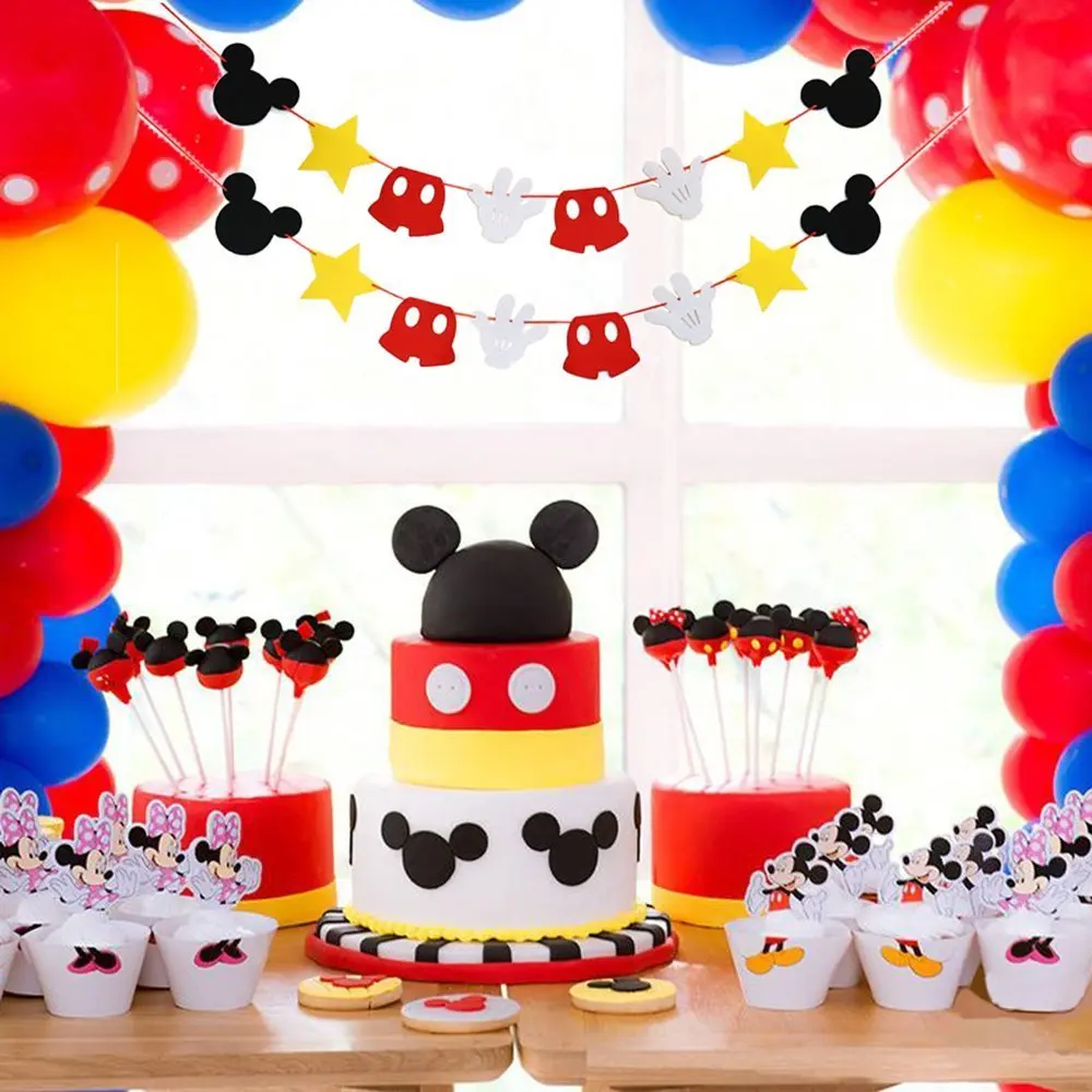Hot Selling High Quality Fabric  Felt Garland Birthday Party Banner Decoration
