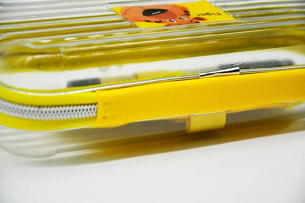 
Double Zip Office School Large-capacity Creative Transparent Pencil Case Bag 