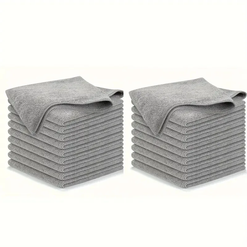 Customized Packaging Multiple Colors 80% polyester 20% polyamide Warp Knitted Microfiber Cleaning Cloth Towel