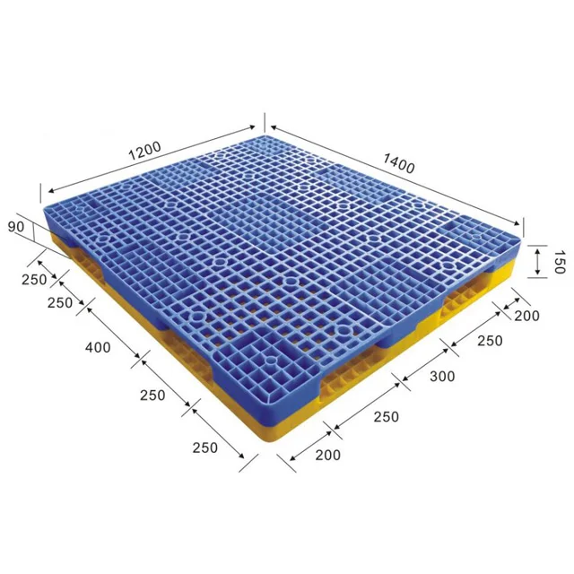 1400*1200*150mm double side HDPE plastic combine pallet