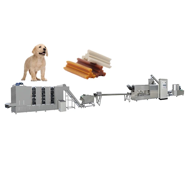 good dog Chewing pet bone treats chews food making extruder machine production line