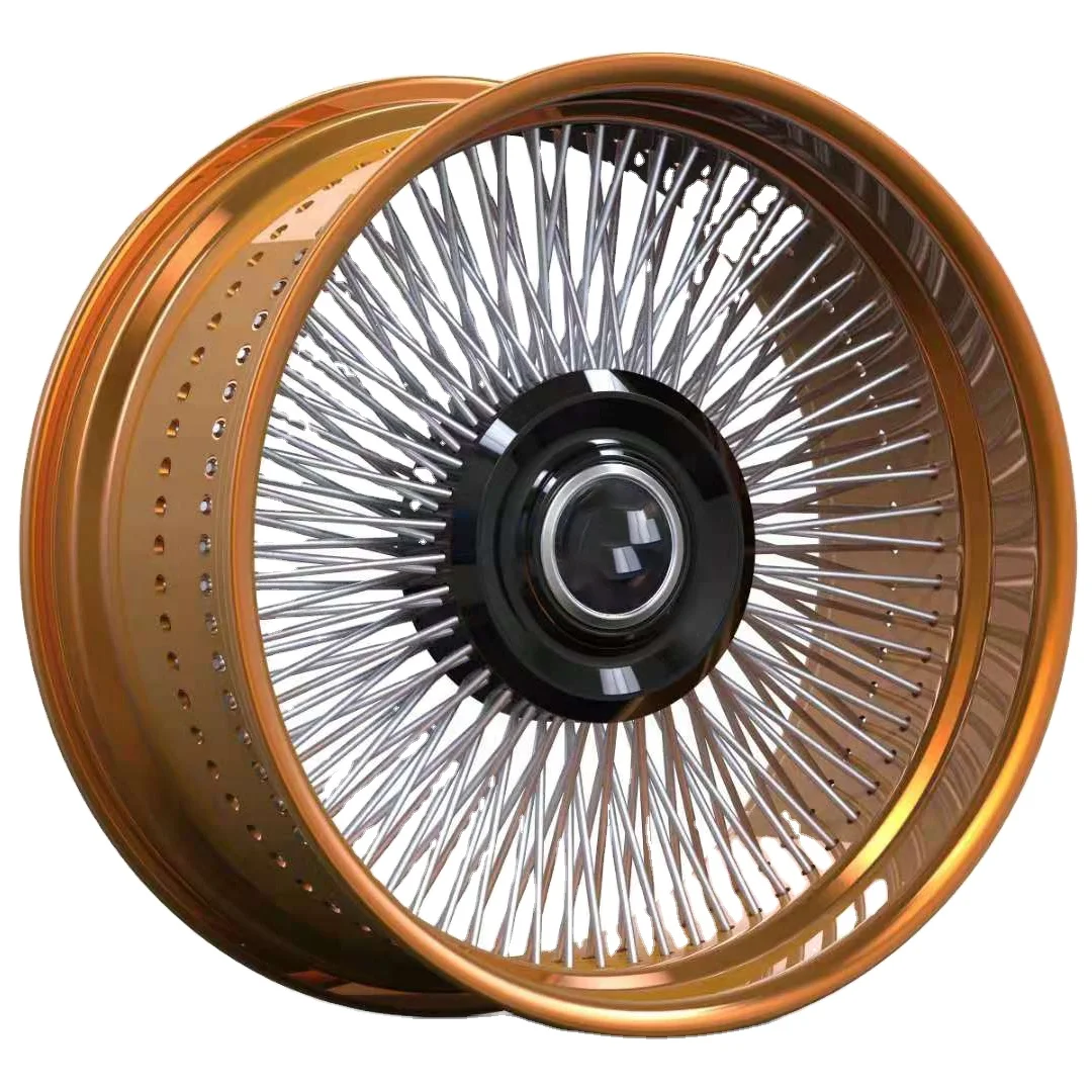 other hot for old car classic Cadillac Chrys 22 inch 40cr 140 spokes  alloy aluminium forged wire wheels wire Rim