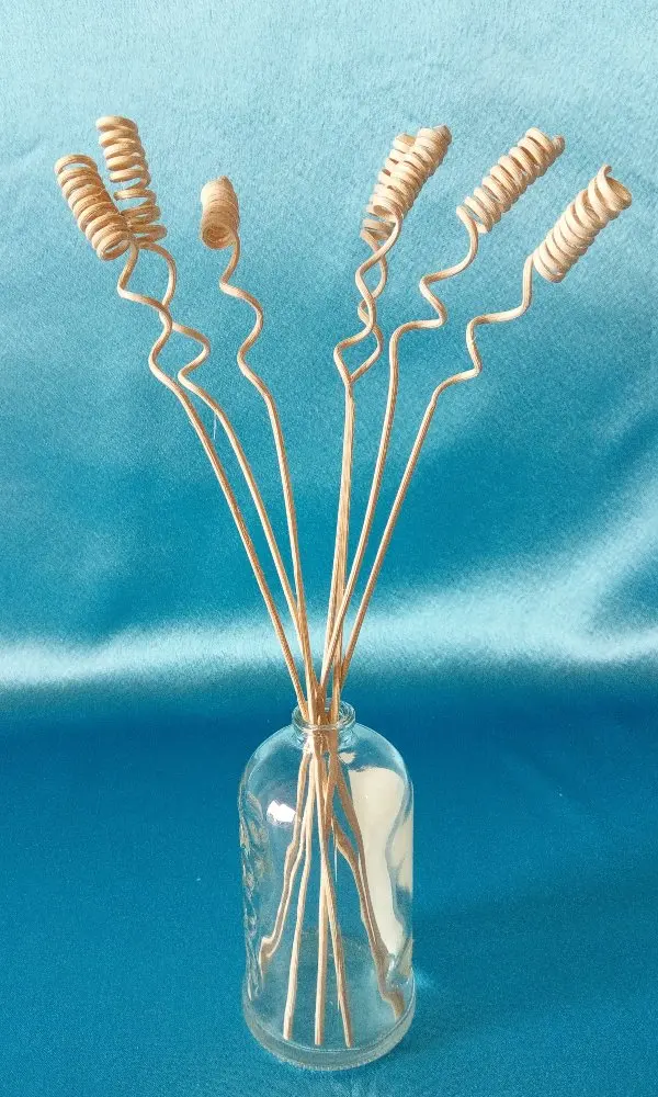 Wholesale rattan sticks curly wave curled reed diffuser stick escrima black 20mm curl collour craps