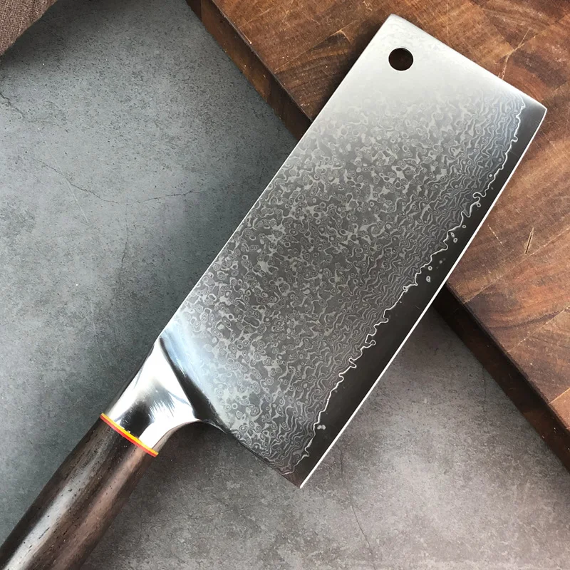 Hot Sale Western Style Knife Cutting Machine Knife 8 Inch Sharpness 67 Layers Damascus Chef Knife