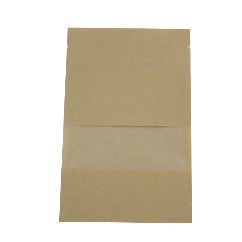 
10x15cm Cookie packaging paper bags with plastic window 