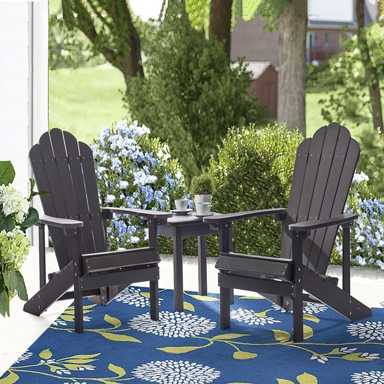  D-road High Quality Furniture Supplier Outdoor Folding Garden Wood Hdpe Adirondack